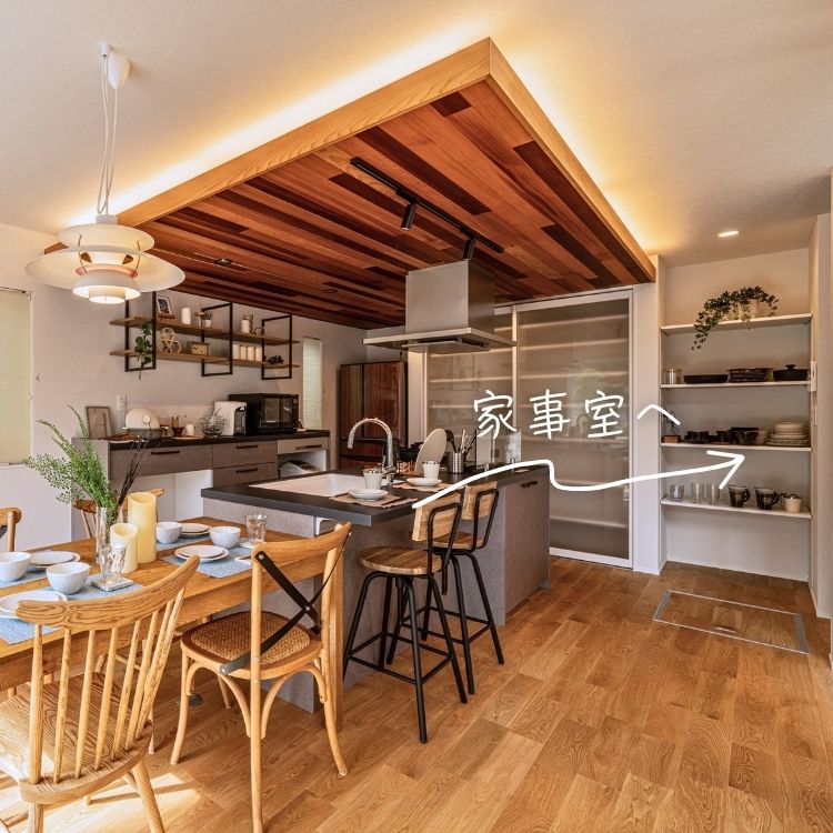 モデルハウスのキッチン